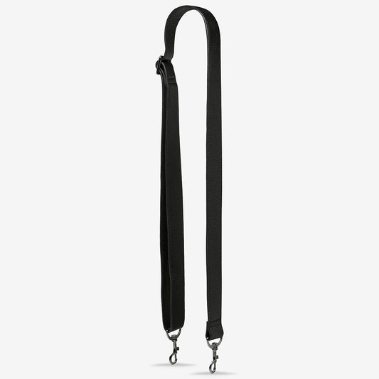 Leather Strap Wide - Black - Arguably the most important part of a bag, the strap is responsible for keeping it attached to your body but can also change the whole look of your bag. Now sold separately, you can interchange many of our straps to different bag styles across our range.

Soft shrunken pebble leather