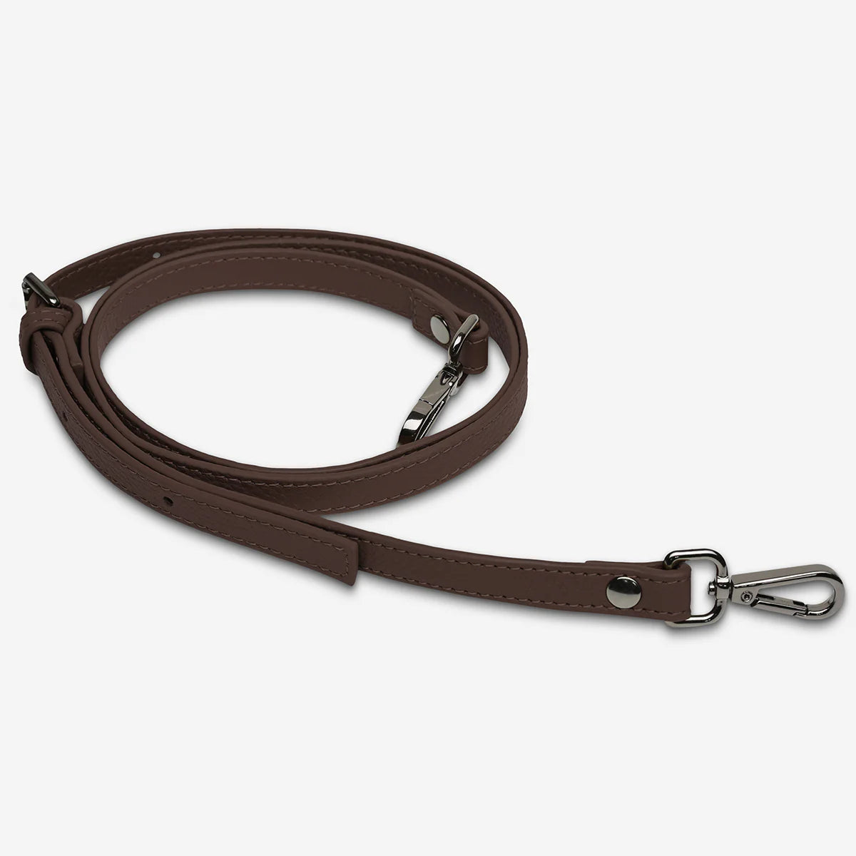 Arguably the most important part of a bag, the strap is responsible for keeping it attached to your body but can also change the whole look of your bag. Now sold separately, you can interchange many of our straps to different bag styles across our range.

Soft shrunken pebble leather
Updated wider strap with custom Status Anxiety branded buckles