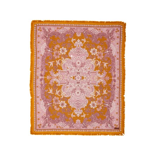 Our Ornate Floral Throws feature a vintage inspired woven, floral design with coloured cotton fringing. With versatility and quality at the forefront of their creation, use them indoors or on all your outdoor adventures. Made from 100% recycled cotton.