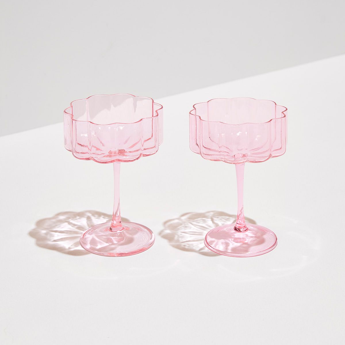 Two x Wave - Coupe Glasses