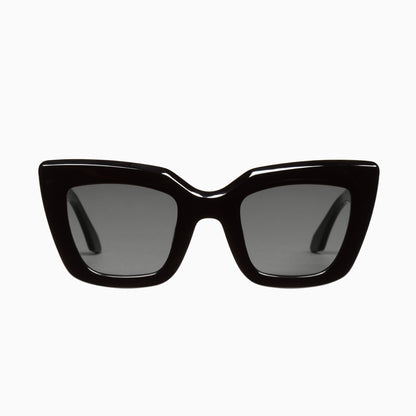 The Lullaby Club Brigada Sunglasses Gloss Black Front