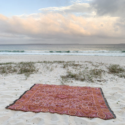 Isla In Bloom Sahara Picnic Rug/Throw XL at beach