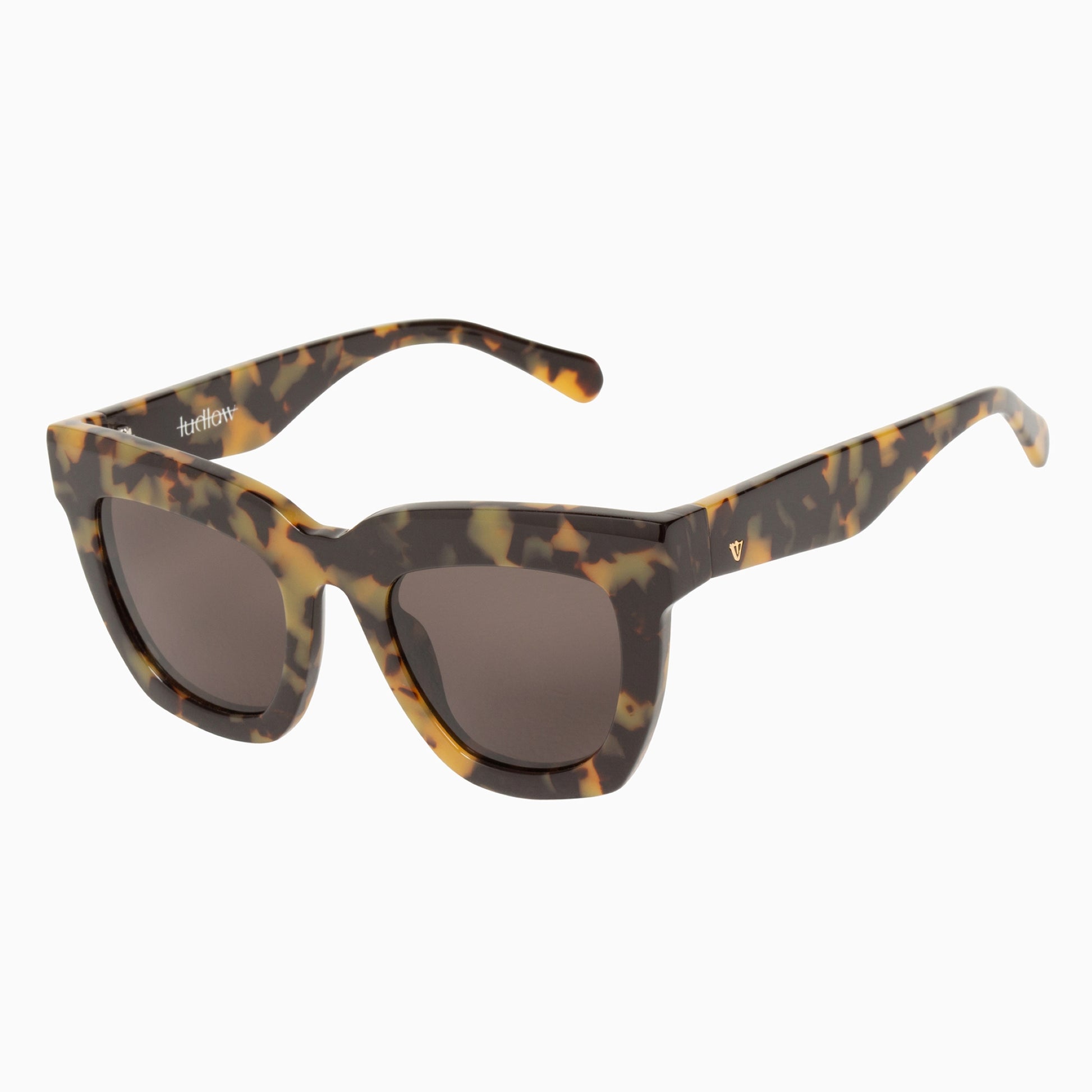 Valley Eyewear Ludlow Yellow Tort Polarised Sunglasses Side View