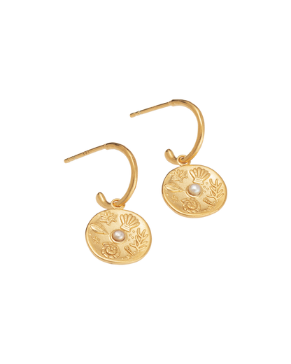 By the Sea Hoops - 18K Gold-Plated