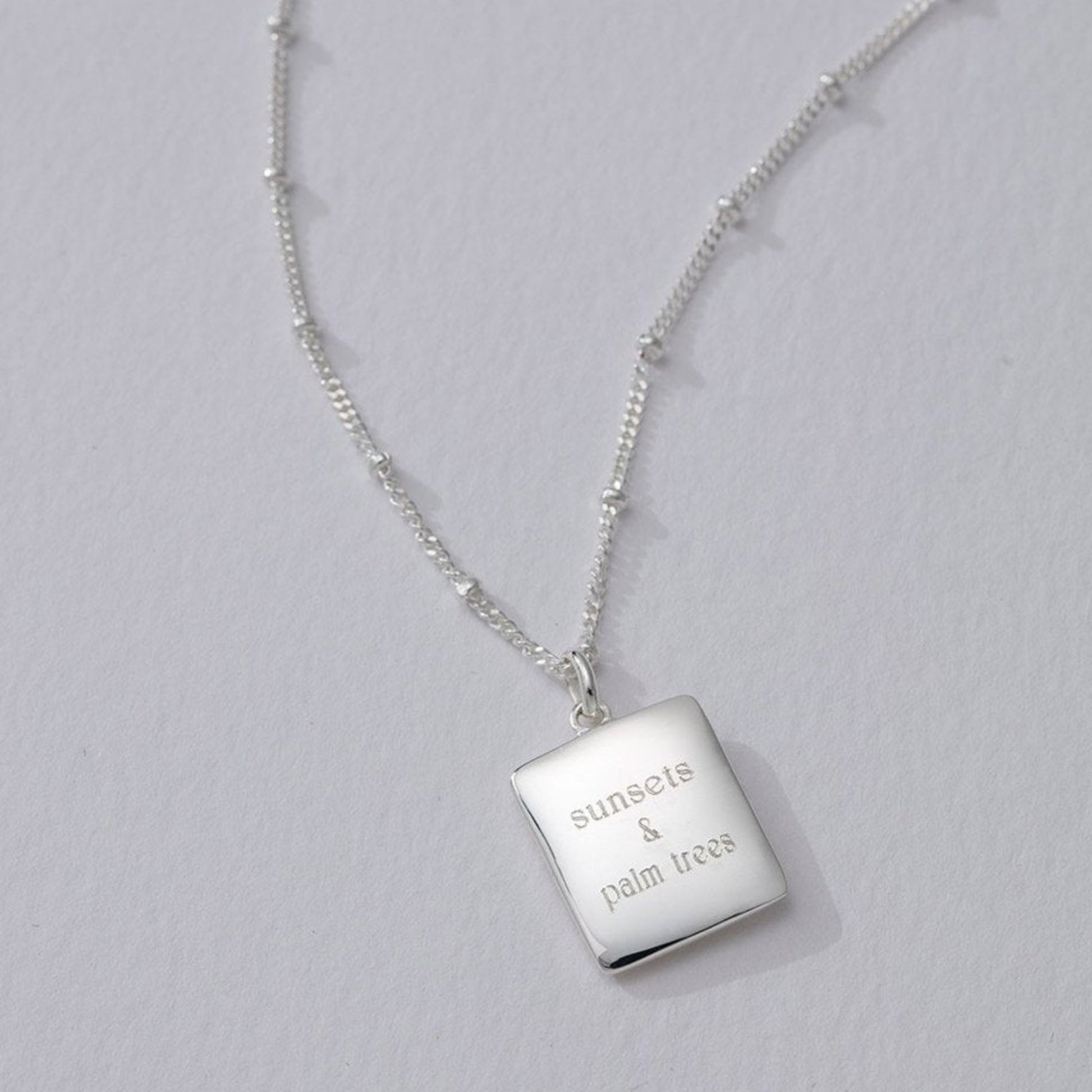 True North Coin Necklace - Silver